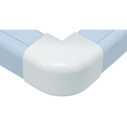 Canalplast Haakse Buitenbocht Wit 90×65 mm