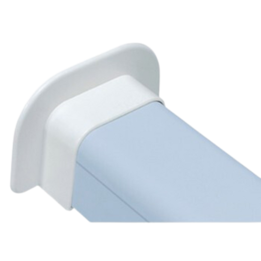 Canalplast Muurrosette vlak Wit 90×65 mm