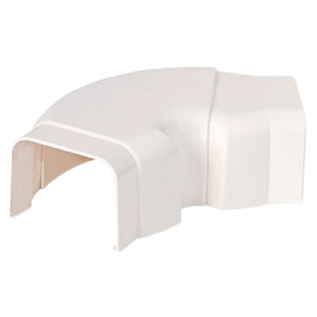 Canalplast Traploos verstelbare bocht Wit 90×65 mm