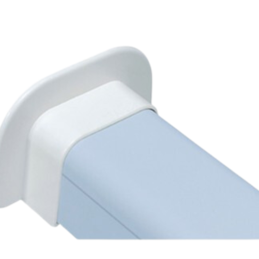 Canalplast Muurrosette vlak Wit 70×55 mm