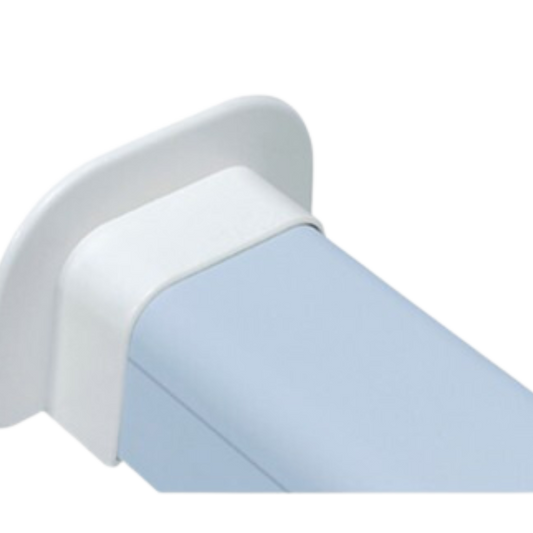 Canalplast Muurrosette vlak Wit 70×55 mm
